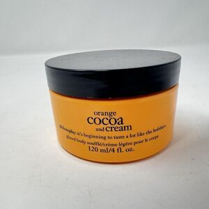Philosophy Glazed Body Souffle Body Cream ORANGE COCOA AND CREAM 4fl oz New